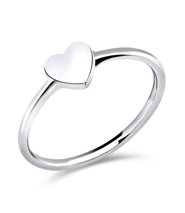 Heart Shaped Silver Ring NSR-485